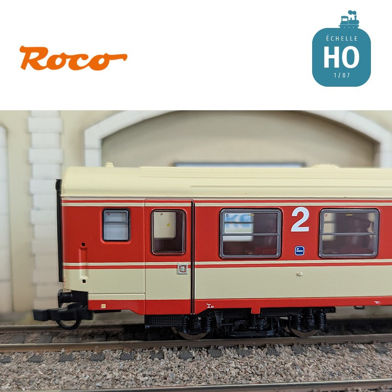 Set de 2 voitures voyageurs "Arlberg-Express" ÖBB Ep IV HO Roco 6200078 - Maketis