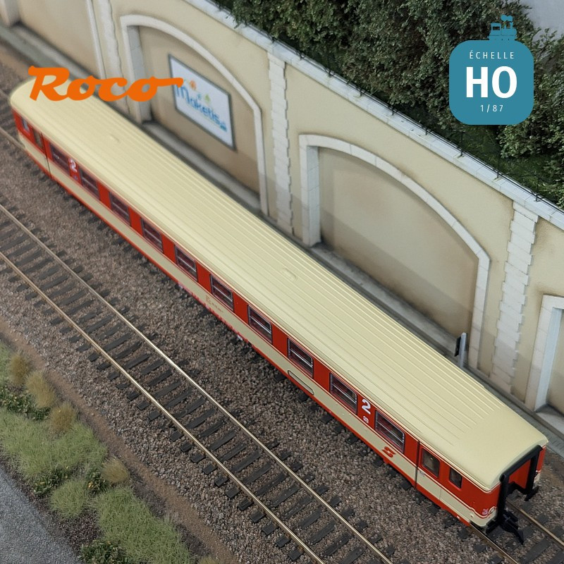 Set de 2 voitures voyageurs "Arlberg-Express" ÖBB Ep IV HO Roco 6200078 - Maketis