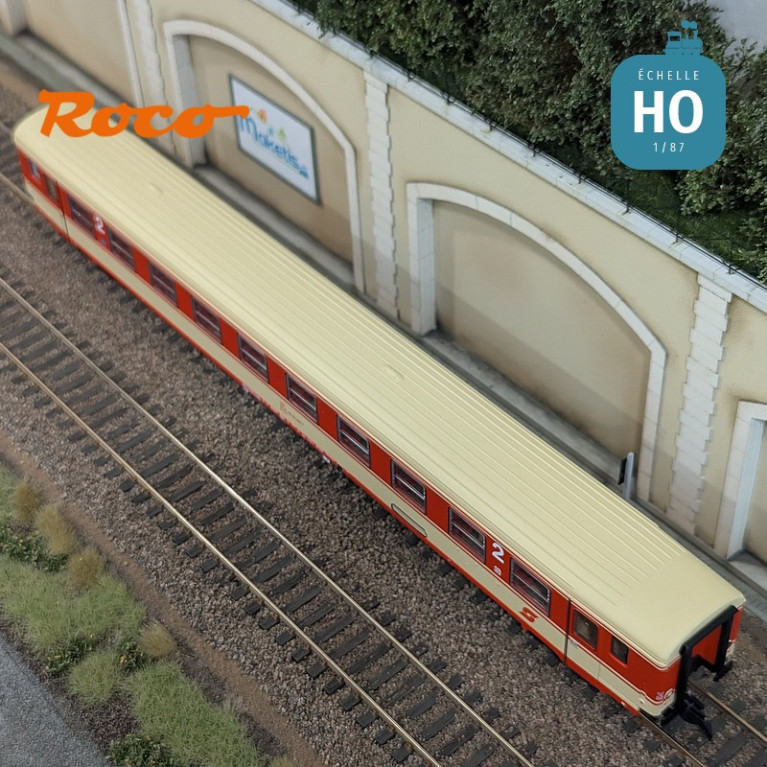 Set de 2 voitures voyageurs "Arlberg-Express" ÖBB Ep IV HO Roco 6200078 - Maketis