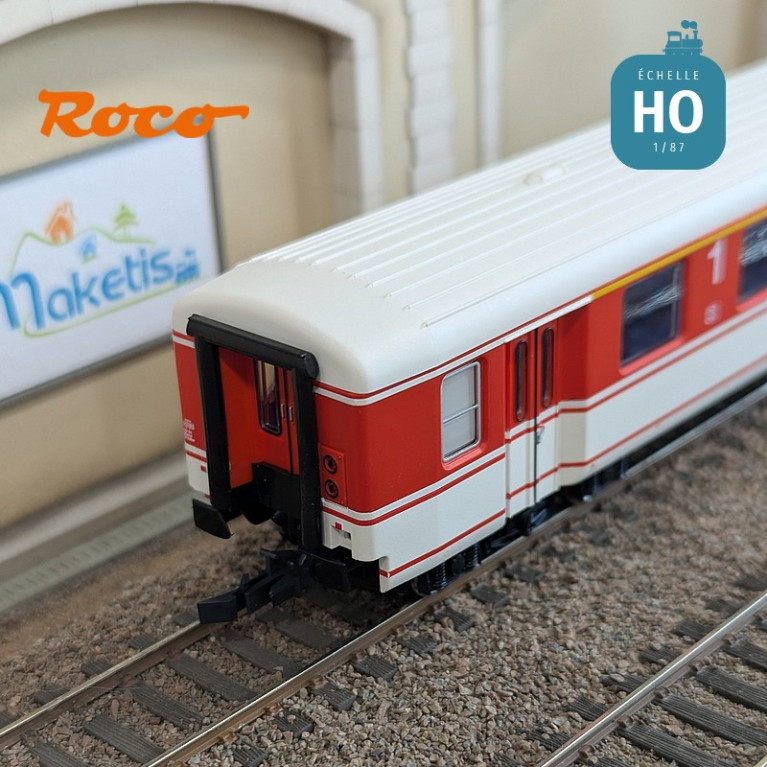 Set de 2 voitures voyageurs "Arlberg-Express" ÖBB Ep IV HO Roco 6200078 - Maketis