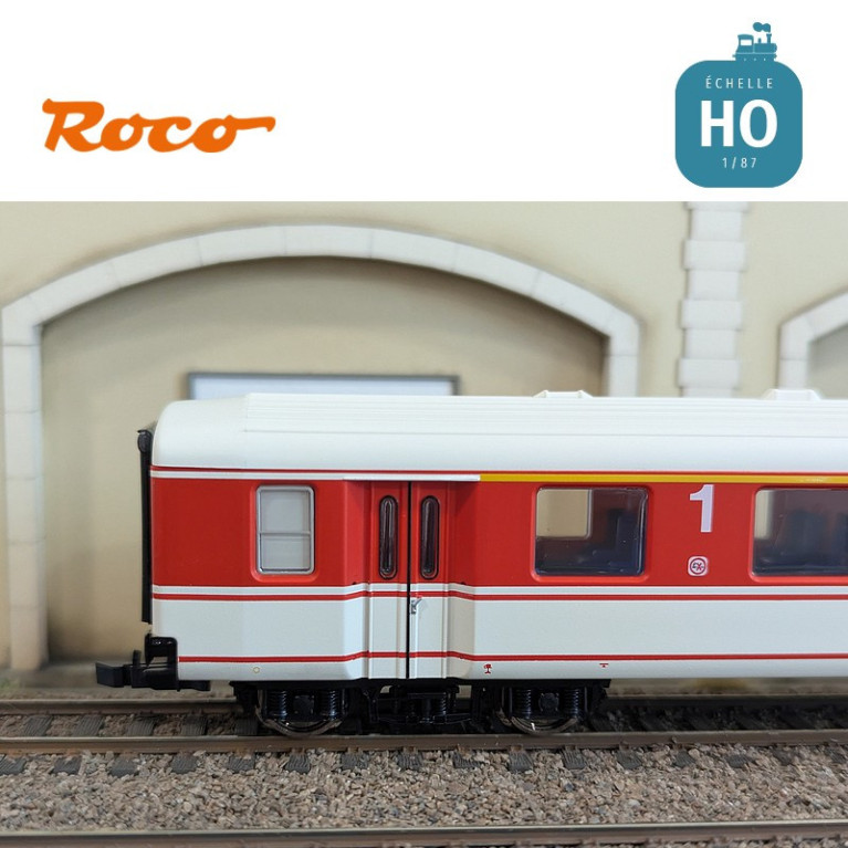 Set de 2 voitures voyageurs "Arlberg-Express" ÖBB Ep IV HO Roco 6200078 - Maketis
