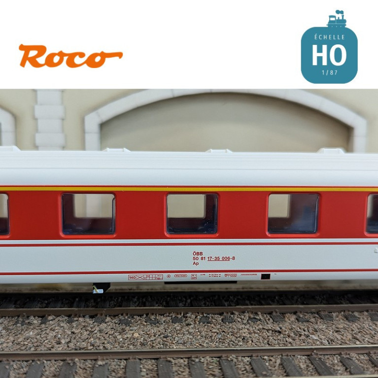 Set de 2 voitures voyageurs "Arlberg-Express" ÖBB Ep IV HO Roco 6200078 - Maketis