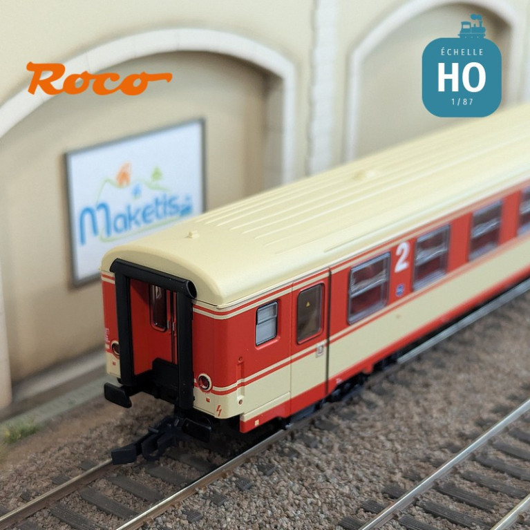 Set de 2 voitures voyageurs "Arlberg-Express" ÖBB Ep IV HO Roco 6200078 - Maketis