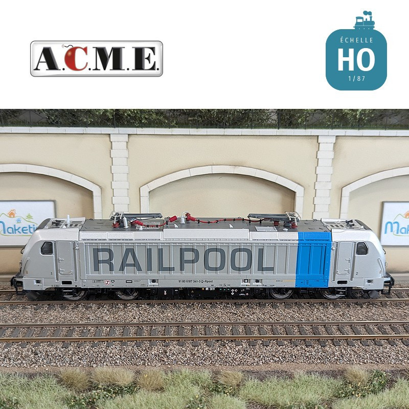 Locomotive électrique TRAXX 187 341 Railpool EP VI Analogique HO ACME 60467 - Maketis