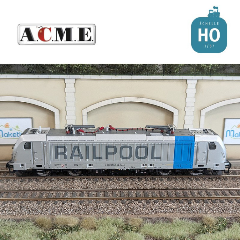 Locomotive électrique TRAXX 187 341 Railpool EP VI Analogique HO ACME 60467 - Maketis Locomotive électrique TRAXX 187 341 Railpool EP VI Analogique HO ACME 60467 - Maketis