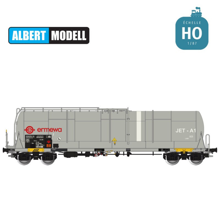 Wagon citerne grande capacité 85m3 Zas gris Ermewa Ep VI HO Albert Modell 796008 - Maketis Wagon citerne grande capacité 85m3 Zas gris Ermewa Ep VI HO Albert Modell 796008 - Maketis