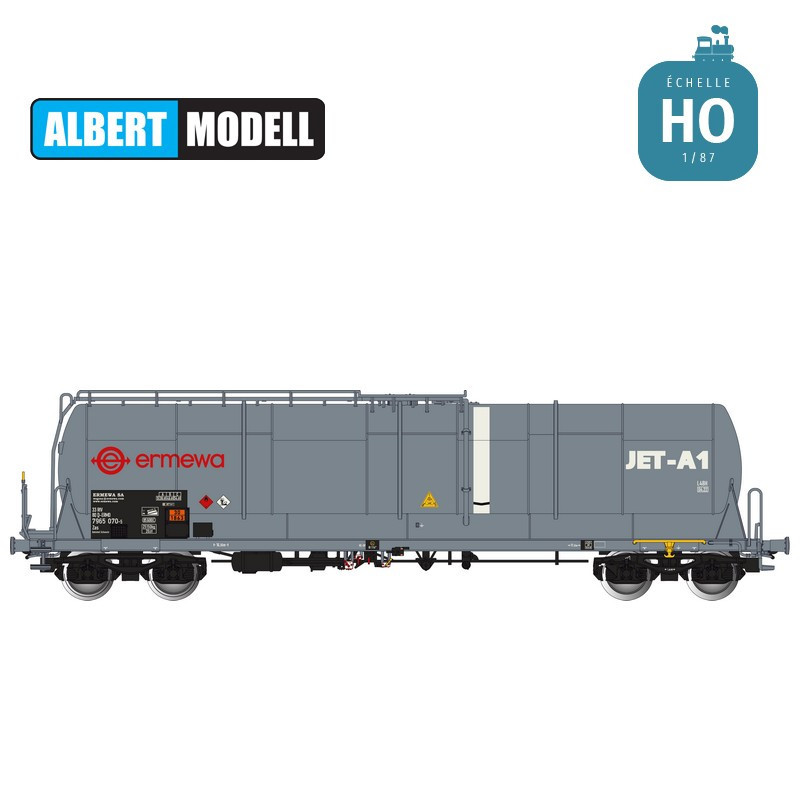 Wagon citerne grande capacité 85m3 Zas gris Ermewa Ep VI HO Albert Modell 796009 - Maketis