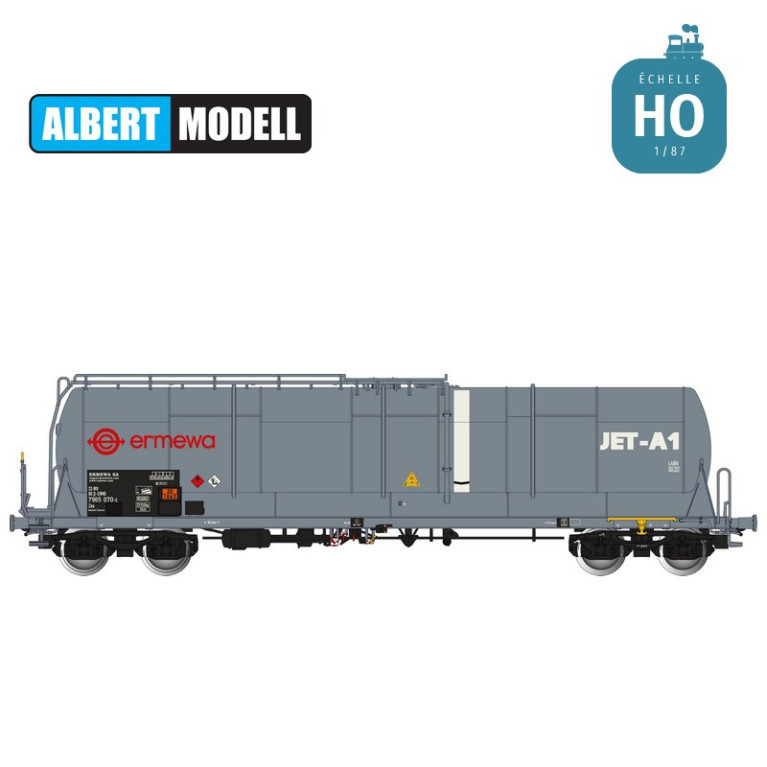 Wagon citerne grande capacité 85m3 Zas gris Ermewa Ep VI HO Albert Modell 796009 - Maketis Wagon citerne grande capacité 85m3 Zas gris Ermewa Ep VI HO Albert Modell 796009 - Maketis