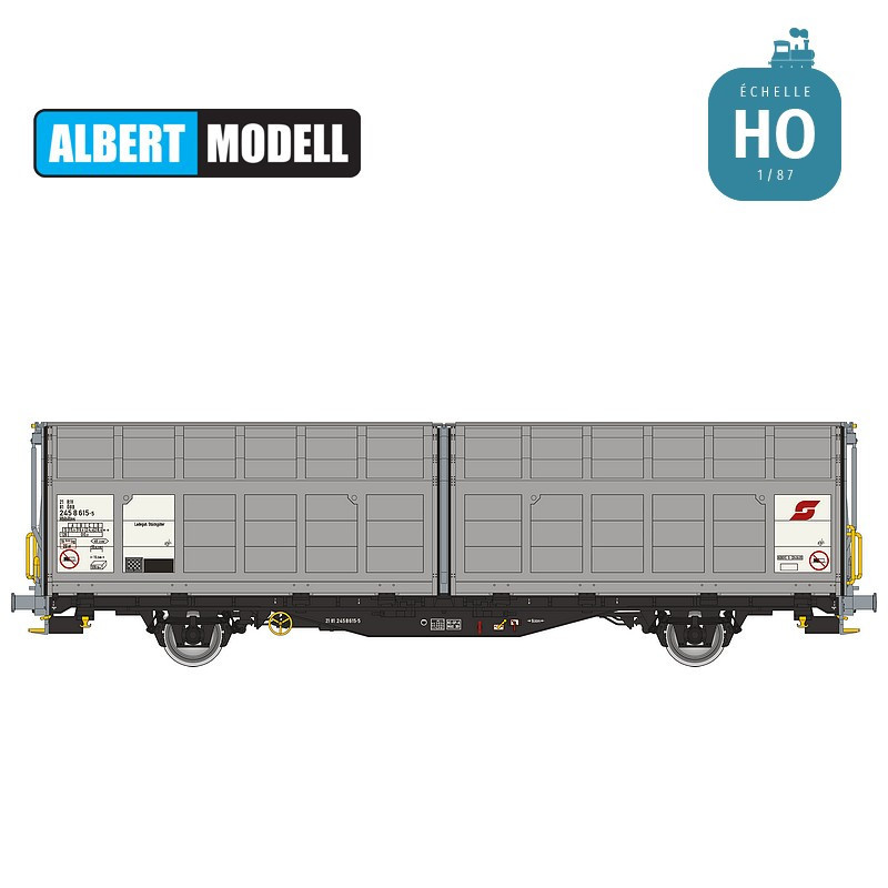 Wagon à parois coulissantes Hbbillns ÖBB Ep V HO Albert Modell 245061 - Maketis
