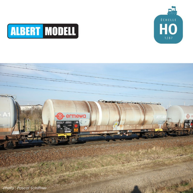 Wagon citerne grande capacité 85m3 Zas gris KVG DB Ep V HO Albert Modell 796006 - Maketis