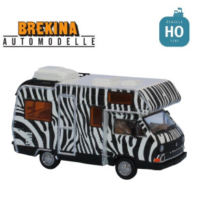 Camping car Gipsy Volkswagen T3 "safari" 1983 HO Brekina 33978 - Maketis