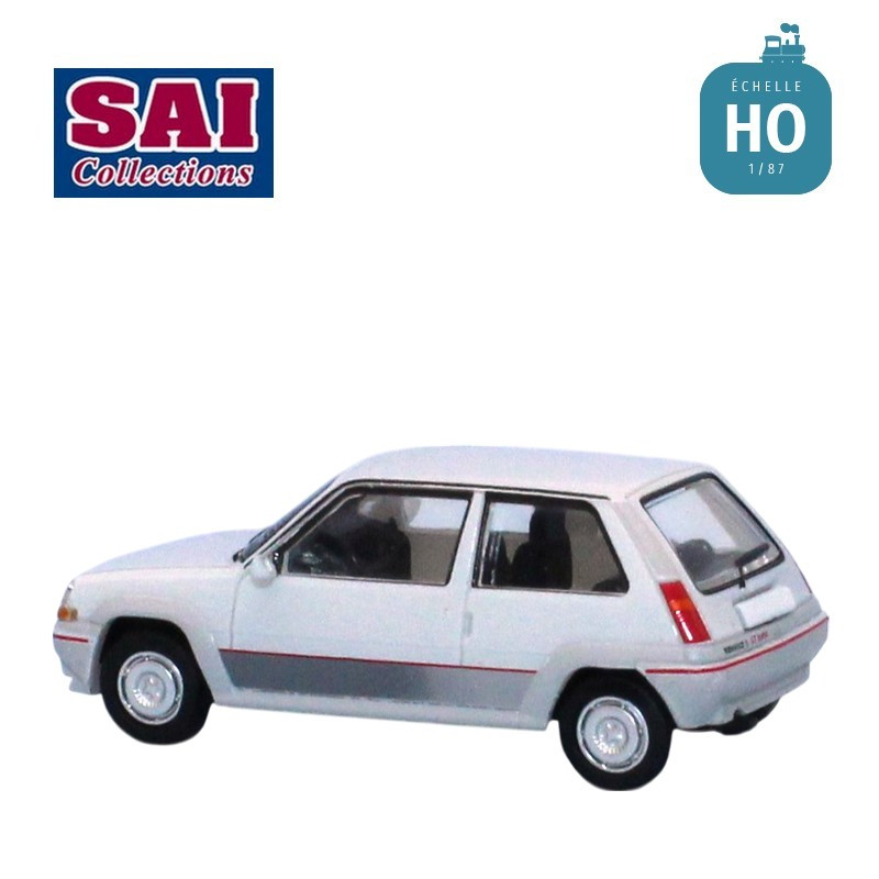 Renault 5 GT Turbo phase 1 blanc panda 1985 HO SAI 7230 - Maketis