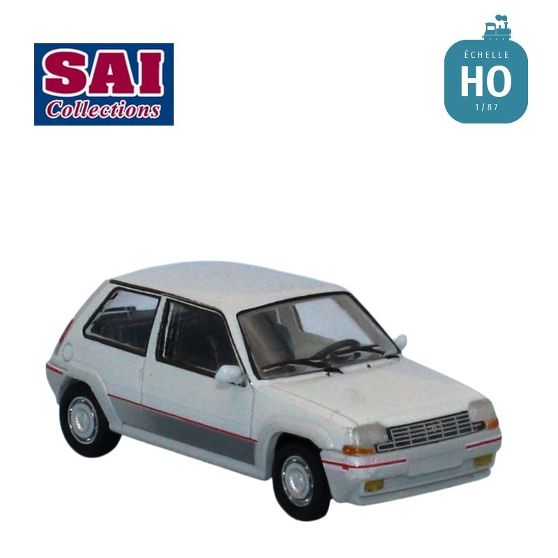 Renault 5 GT Turbo phase 1 blanc panda 1985 HO SAI 7230 - Maketis