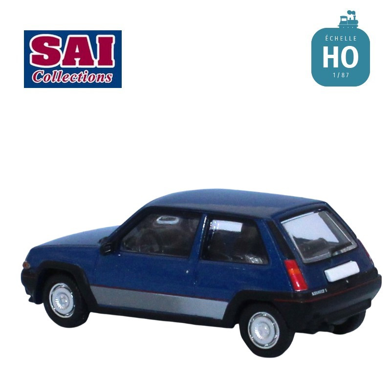 Renault 5 GT Turbo phase 1 bleu lumière 1985 HO SAI 7231 - Maketis