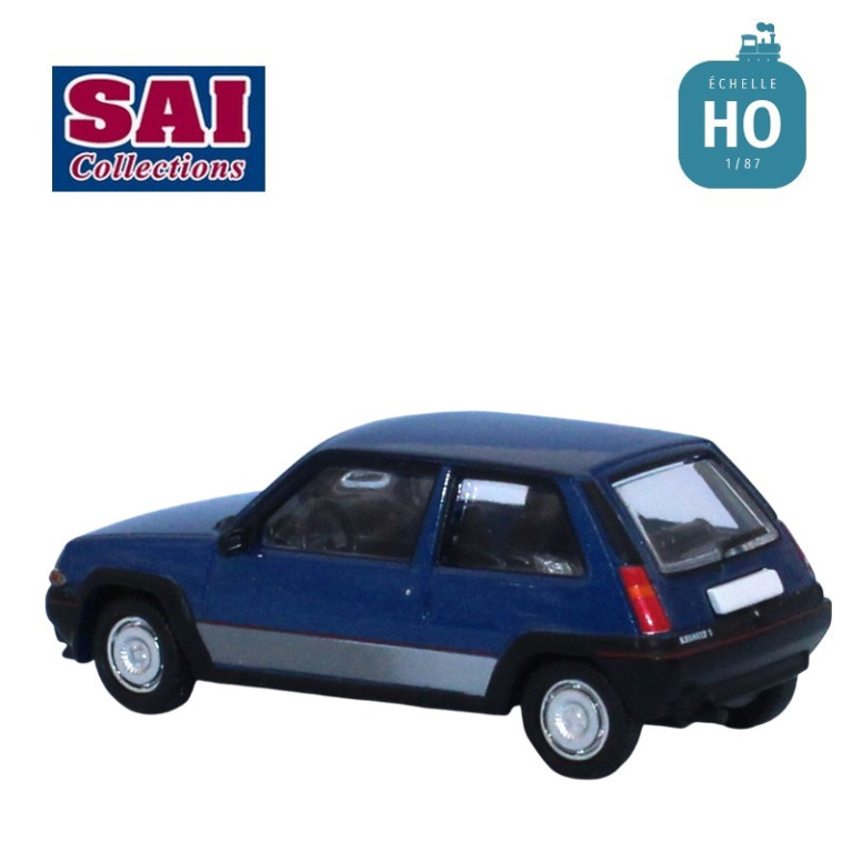 Renault 5 GT Turbo phase 1 bleu lumière 1985 HO SAI 7231 - Maketis