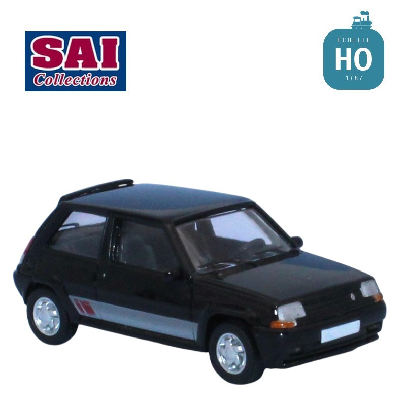 Renault 5 GT Turbo phase 2 noire 1987 HO SAI 7237 - Maketis
