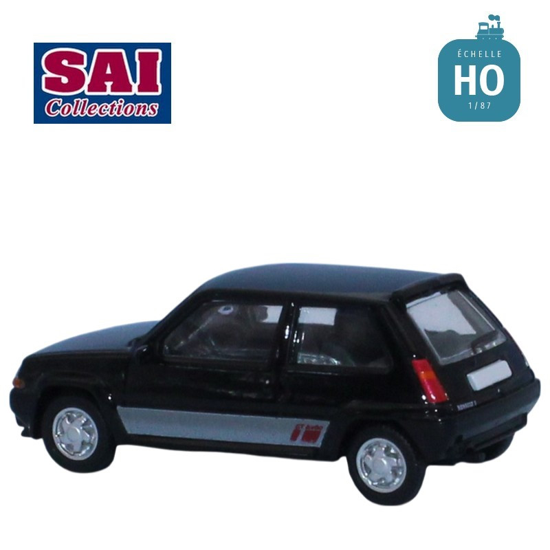 Renault 5 GT Turbo phase 2 noire 1987 HO SAI 7237 - Maketis