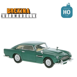 Aston Martin DB 5 coupé vert métallisé 1964 HO Brekina 15229 - Maketis