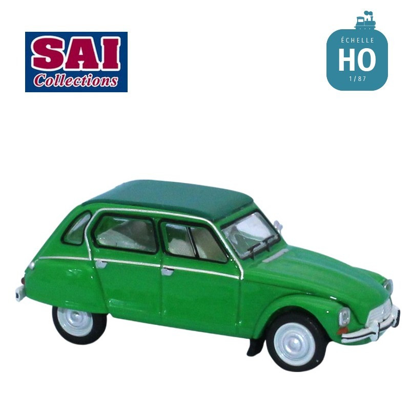 Citroën Dyane 6 capote fermée vert bambou 1973 HO SAI 7616 - Maketis
