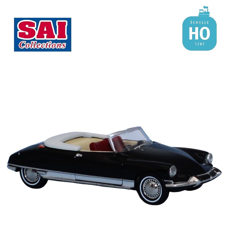 Citroën DS cabriolet capote ouverte noir HO SAI 7809.3 - Maketis