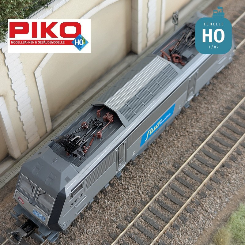 Locomotive électrique BB 26000 Fluo Grand Est SNCF Ep VI Analogique HO Piko 96151 - Maketis