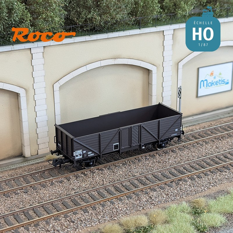 Set de 3 wagons tombereaux Tow Klagenfurt SNCF Ep III HO Roco 6600141 - Maketis