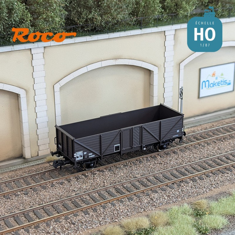 Set de 3 wagons tombereaux Tow Klagenfurt SNCF Ep III HO Roco 6600141 - Maketis