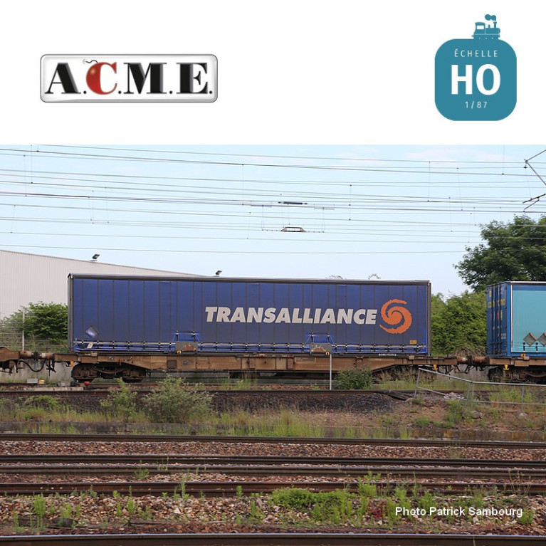 copy of Wagon multimodal articulé 90' type Sggmrss Ermewa avec 2 caisses mobiles "STANTE" EP V-VI HO ACME 40392 - Maketis copy of Wagon multimodal articulé 90' type Sggmrss Ermewa avec 2 caisses mobiles "STANTE" EP V-VI HO ACME 40392 - Maketis