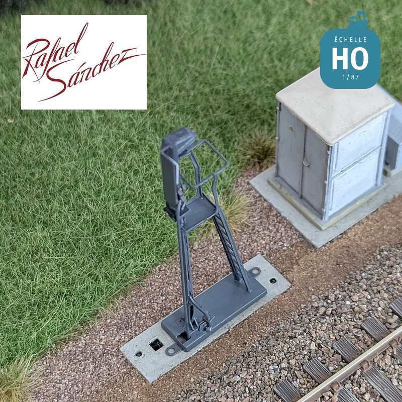 Signal mécanique SNCF unifié Guidon d'arrêt HO Rafael Sanchez FR0550 - Maketis