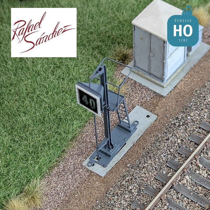 Signal TIV SNCF unifié panneau 40 HO Rafael Sanchez FR0542 - Maketis