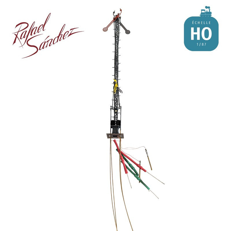 Sémaphore Lartigue double 12 mt Nord Epoque III HO Rafael Sanchez FR2412 - Maketis