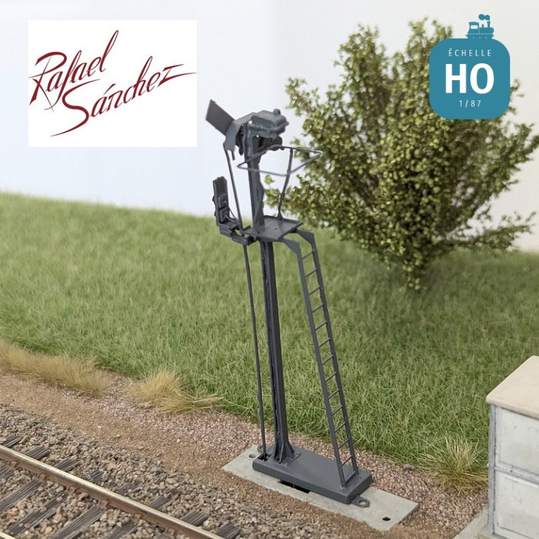 Signal mécanique SNCF unifié Sémaphore 1958 Epoque IV (mât gris foncé) HO Rafael Sanchez FR0214 - Maketis Signal mécanique SNCF unifié Sémaphore 1958 Epoque IV (mât gris foncé) HO Rafael Sanchez FR0214 - Maketis