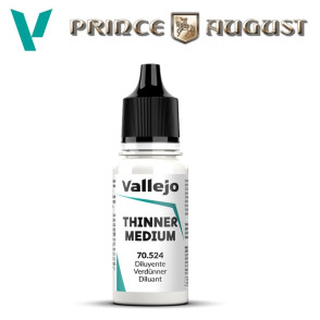 Diluant 18 ml pour peinture acrylique Vallejo - Prince August 70524