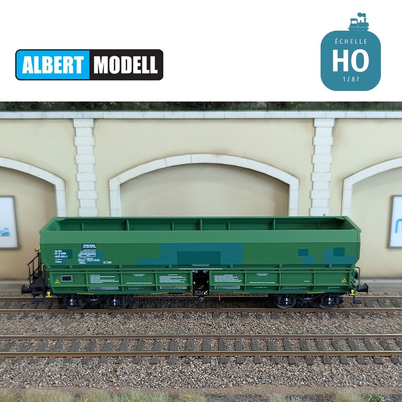 Wagon trémie minéralier Falns Atir-Rail vert Ep VI HO Albert Modell 665031 - Maketis
