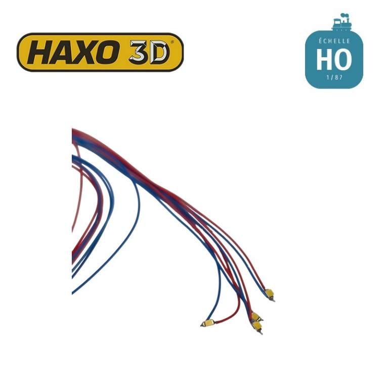 Micro leds pour projecteur pylône 4 pcs HO Haxo 3D 345079- Maketis