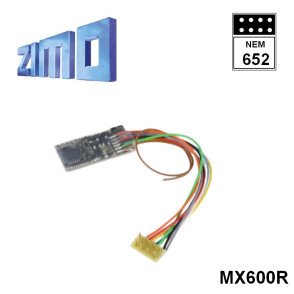 Décodeur Zimo MX600 DCC 4 fonctions 8 broches NEM652 MX600R- Maketis