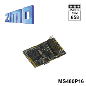 Décodeur sonore 16 bits Zimo MS480 DCC Plux16 MS480P16