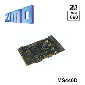 Décodeur sonore 16 bits Zimo MS440 DCC avec interface 21MTC MS440D