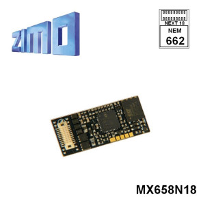 Décodeur sonore Zimo MX658 DCC avec interface Next18 MX658N18 - Maketis