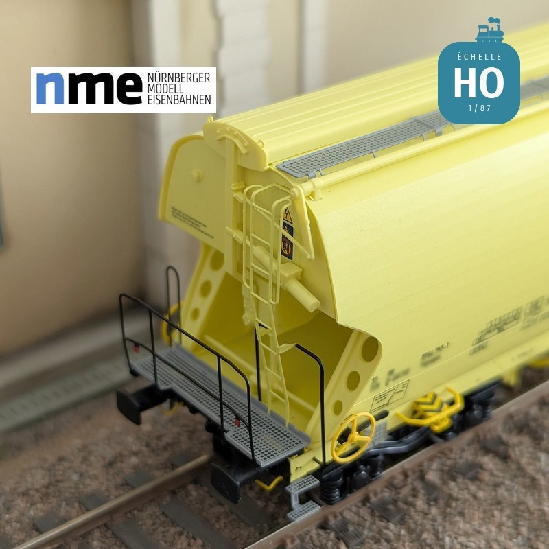 Wagon céréalier Tagnpps 95m3 GATX vert fluo Ep VI HO NME 525600 - Maketis