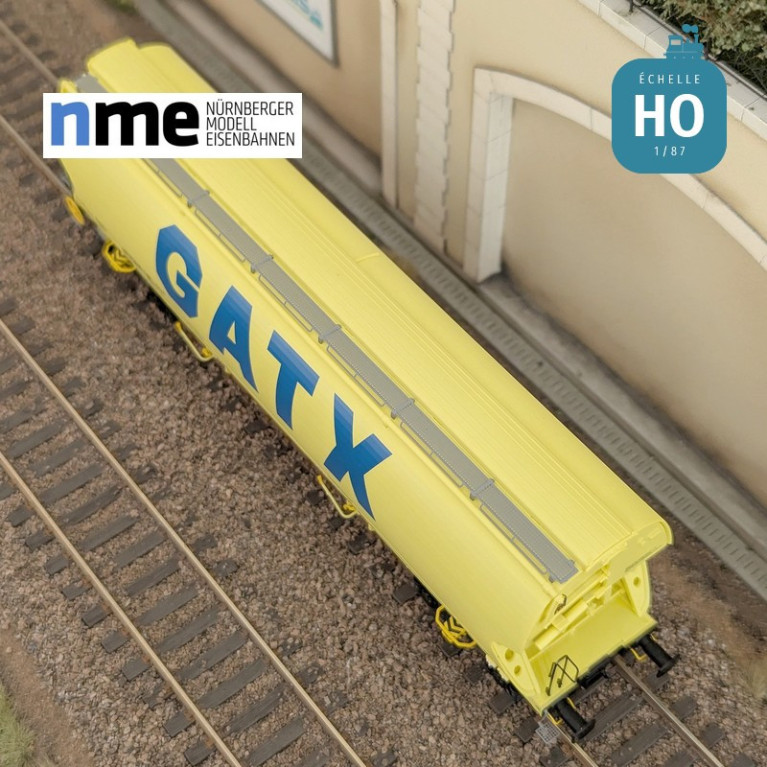 Wagon céréalier Tagnpps 95m3 GATX vert fluo Ep VI HO NME 525601 - Maketis Wagon céréalier Tagnpps 95m3 GATX vert fluo Ep VI HO NME 525601 - Maketis
