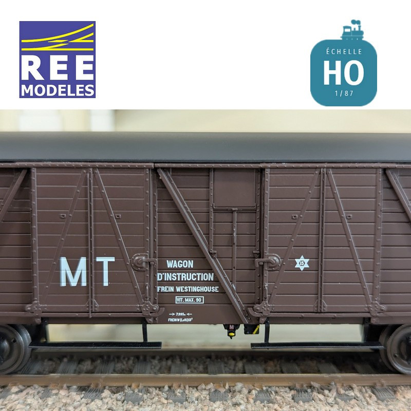 Wagon couvert TP 4 portes "MT" SNCF Ep IIIA HO REE WB-911 - Maketis