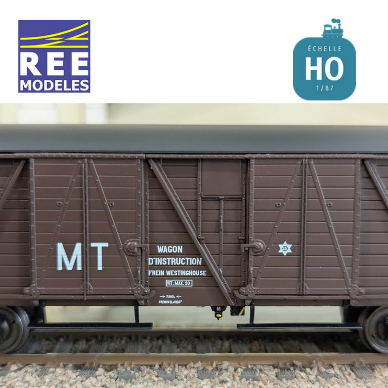 Wagon couvert TP 4 portes "MT" SNCF Ep IIIA HO REE WB-911 - Maketis