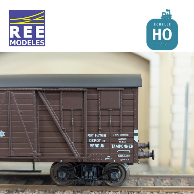 Wagon couvert TP 4 portes "MT" SNCF Ep IIIA HO REE WB-911 - Maketis