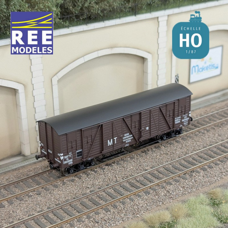 Wagon couvert TP 4 portes "MT" SNCF Ep IIIA HO REE WB-911 - Maketis