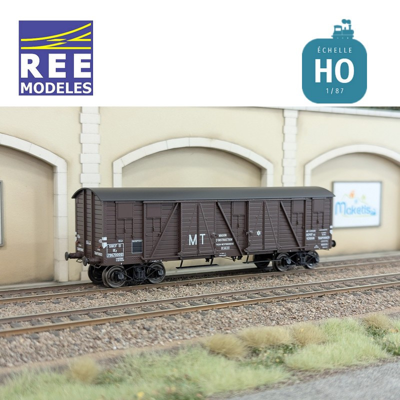 Wagon couvert TP 4 portes "MT" SNCF Ep IIIA HO REE WB-911 - Maketis