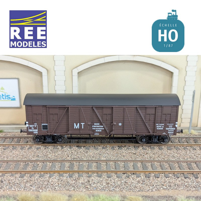 Wagon couvert TP 4 portes "MT" SNCF Ep IIIA HO REE WB-911 - Maketis