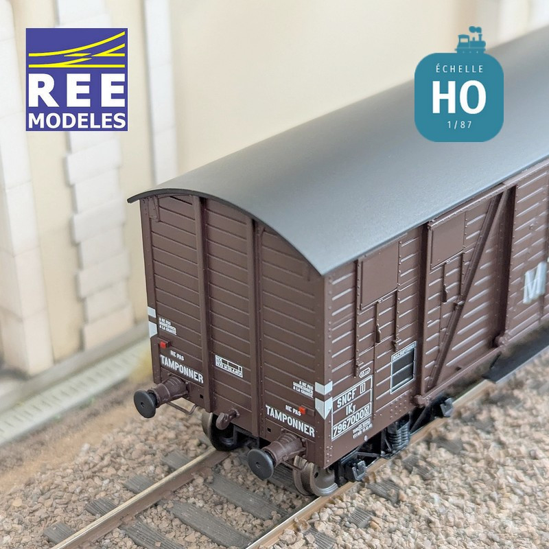 Wagon couvert TP 4 portes "MT" SNCF Ep IIIA HO REE WB-911 - Maketis