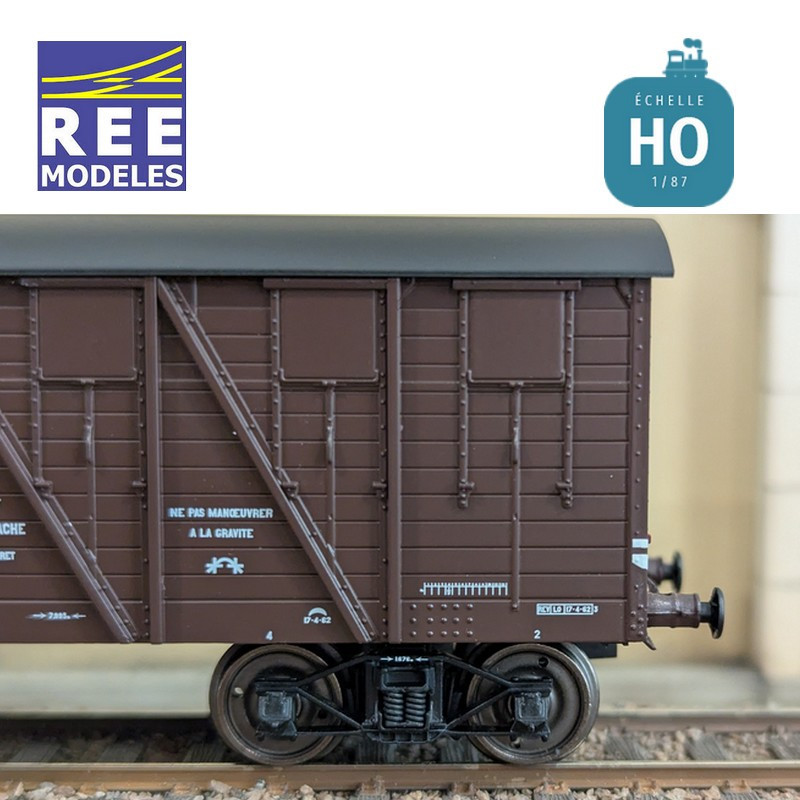 Wagon couvert 2 portes "EX Economat" SNCF Ep IIIB HO REE WB-913 - Maketis