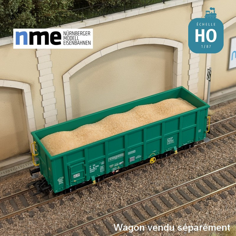Chargement de sable pour wagon tombereau Eamnos 11,54m HO NME 951000-A - Maketis